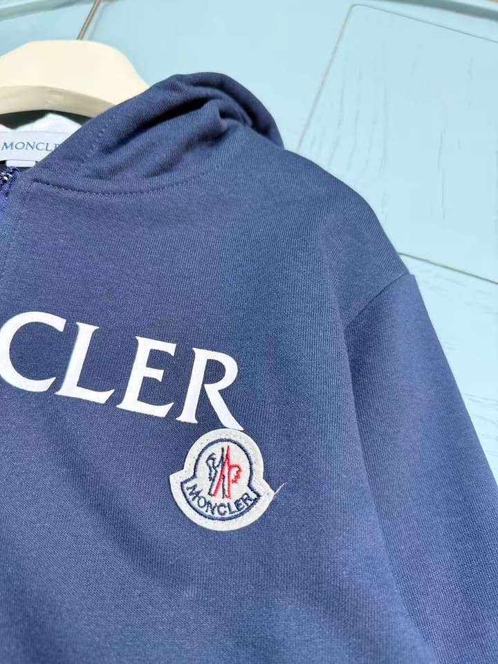 Moncler Kids Long Sleeve Cardigan Tracksuit Set – Kids Collection – 25FW in Dark Slate Blue Tracksuit