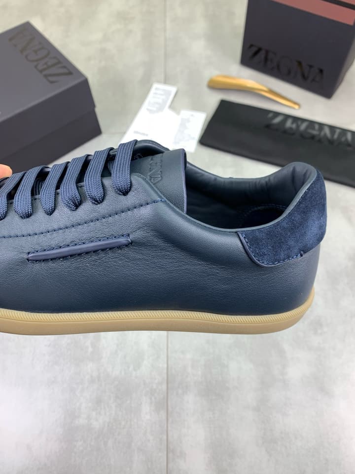 Zegna 232 Suede Calfskin Sneakers