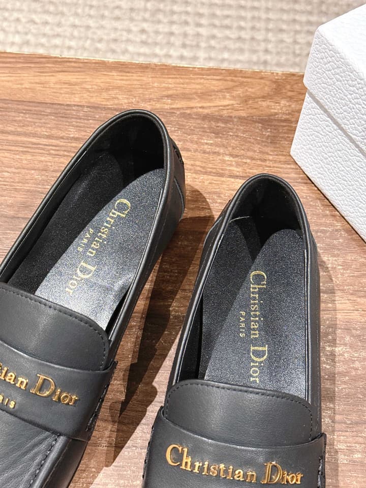 Dior My Dior Calfskin Slingback Heels – 2025SS in Black Leather