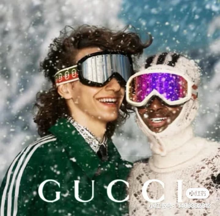 Gucci Ski Goggles in Black Frame, Silver Lens