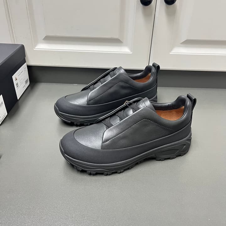 Zegna Triple Stitch™ Monte Perforated Casual Shoes in White Smooth