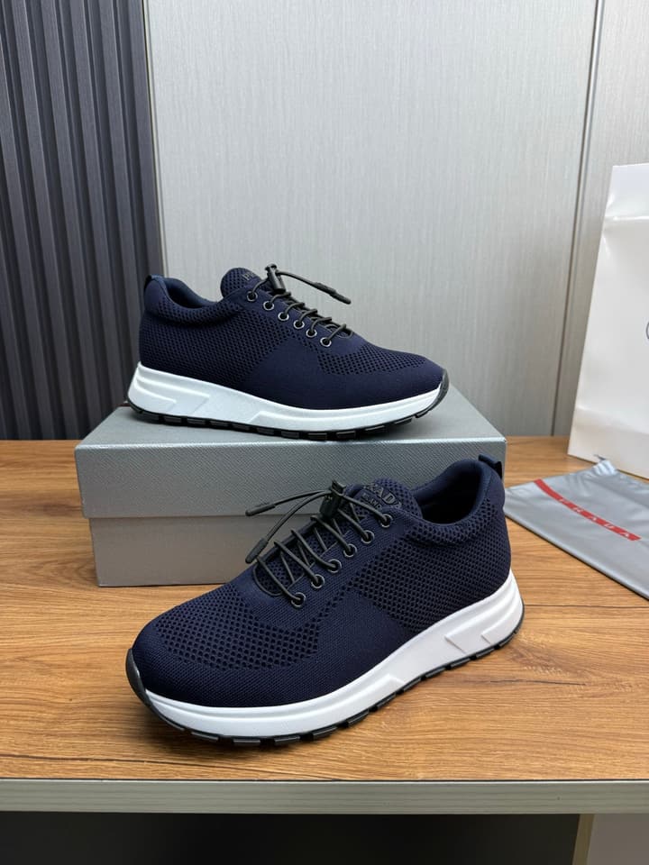 Prada Men's High-Quality Sneakers in Light Grey