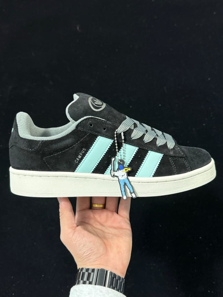 Adidas Originals Campus 00s Low-Top Sneakers in Black & White