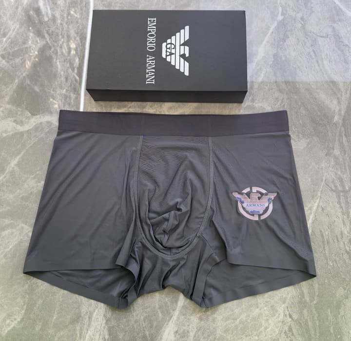 Armani Men's Ice Silk Seamless Underwear 3-Pack