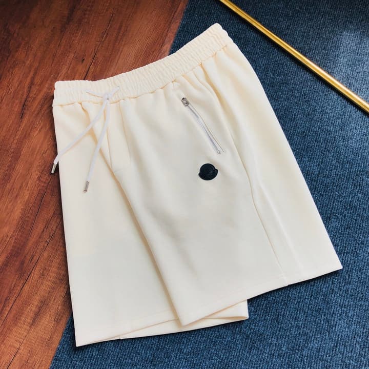 Moncler Embroidered Logo Casual Shorts – 2026SS in Apricot Cargo Shorts