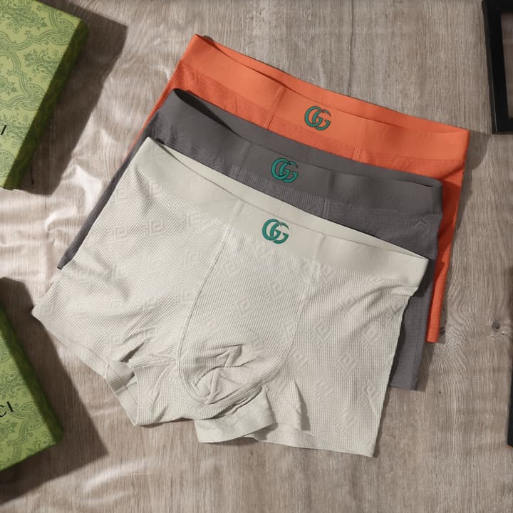 Gucci Men's Jacquard Seamless Underwear 3-Pack