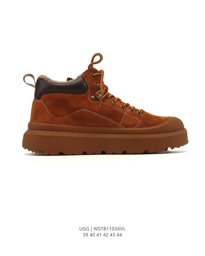 UGG Retro Low-Top Sneaker Boots in Rust Brown Suede