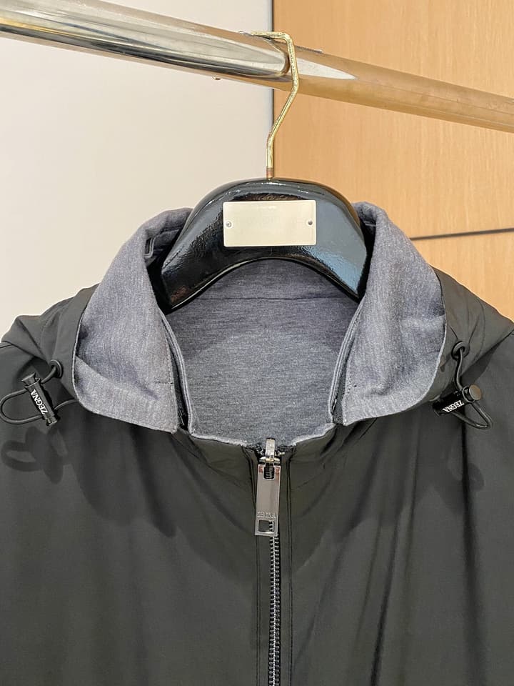 Zegna 2025 Men's Casual Jacket – 2025 Collection in Charcoal Gray