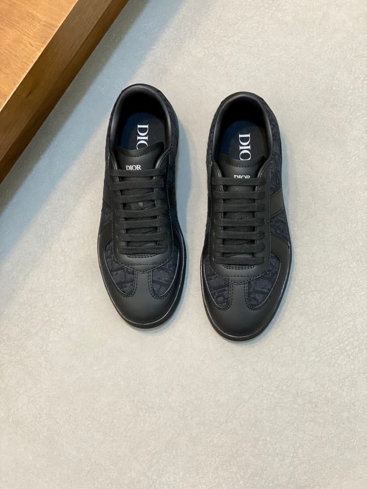 Dior D-Sketch Casual Sport Sneakers in Monochromatic Dark Mesh