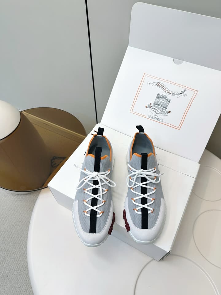 Hermes H Classic Couple Sneakers in Black