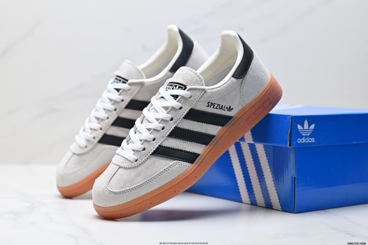 Adidas Handball Spezial Retro Suede Sneakers in Burgundy White Stripes