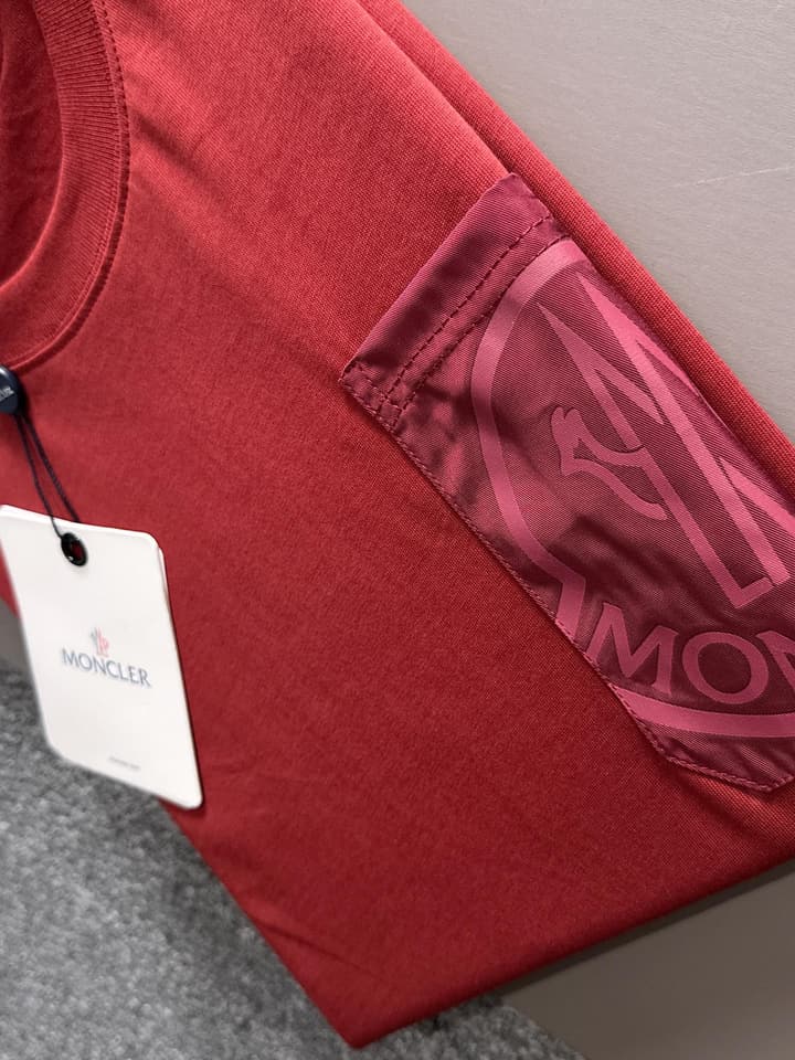 Moncler Woven Pocket Embroidery Logo T-Shirt – 2025SS in Black