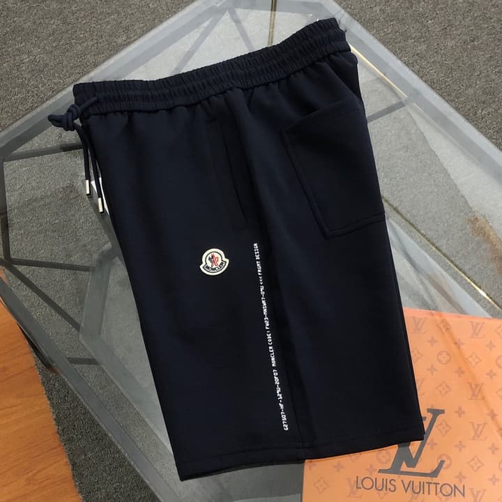 Moncler Spliced Logo Casual Shorts – 2026SS in Classic Black