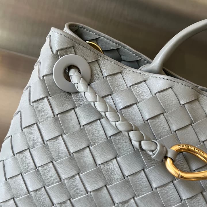 Bottega Veneta Andiamo Handbag in Charcoal Grey