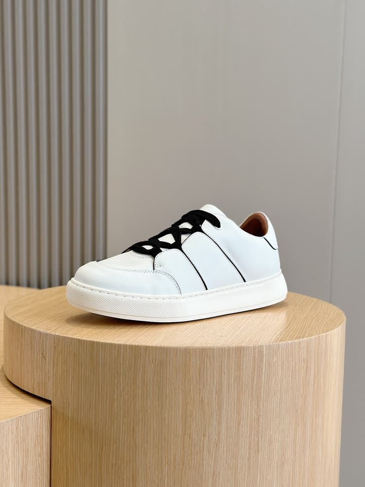 Zegna Tiziano Couture Sneakers in Black With Matching Laces