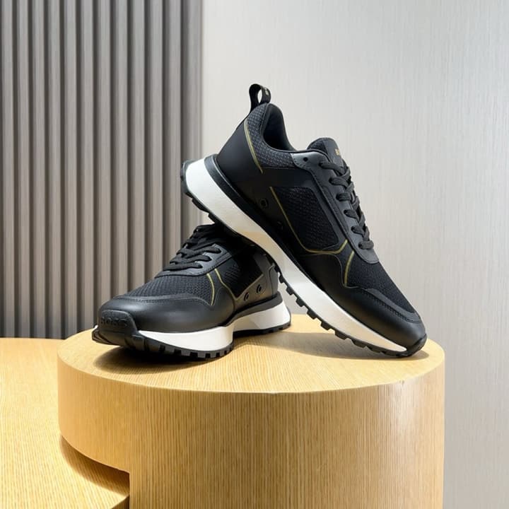 Boss Men's Luxury Sport Sneakers in Black