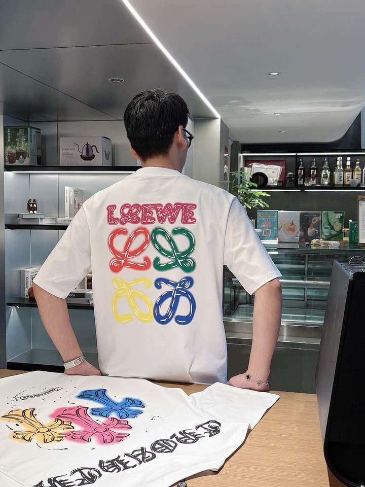 Loewe 2026 Summer Short-Sleeve T-Shirt – 2026 Summer Collection in White