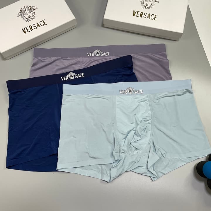 Versace Men's Ice Silk Seamless Underwear Pack