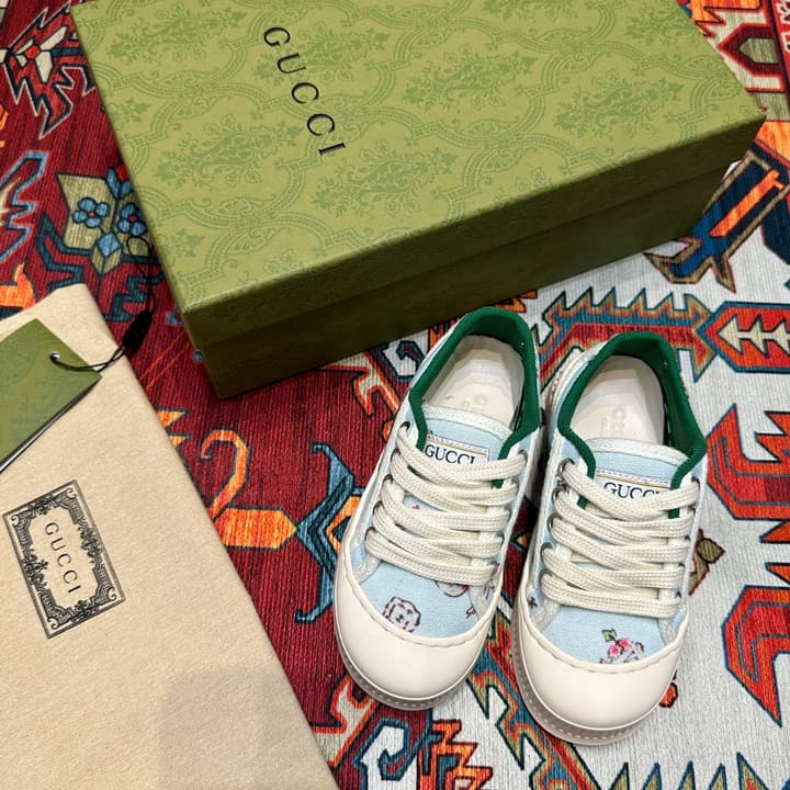 Gucci Kids Footwear – Kids Collection in Beige Plaid Slip-on