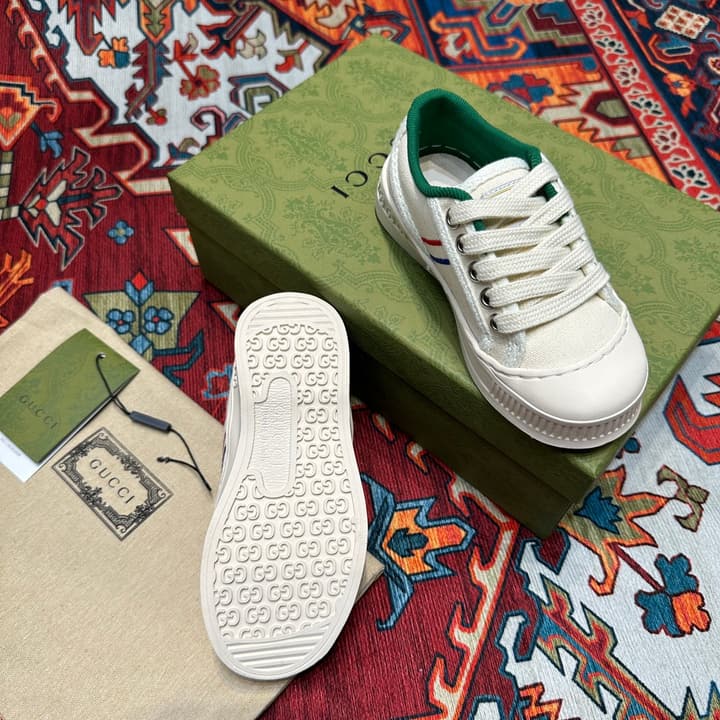 Gucci Kids Footwear – Kids Collection in Beige Plaid Slip-on