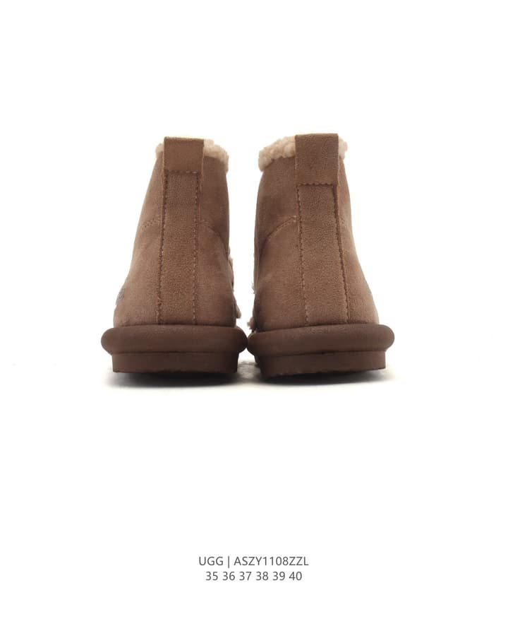 UGG Mid-Height Sheepskin Snow Boots in Light Taupe