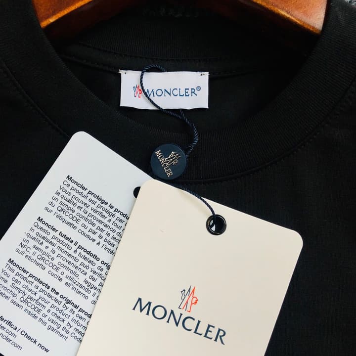 Moncler Classic Printed Logo T-Shirt – 2026SS in Black Large Logo