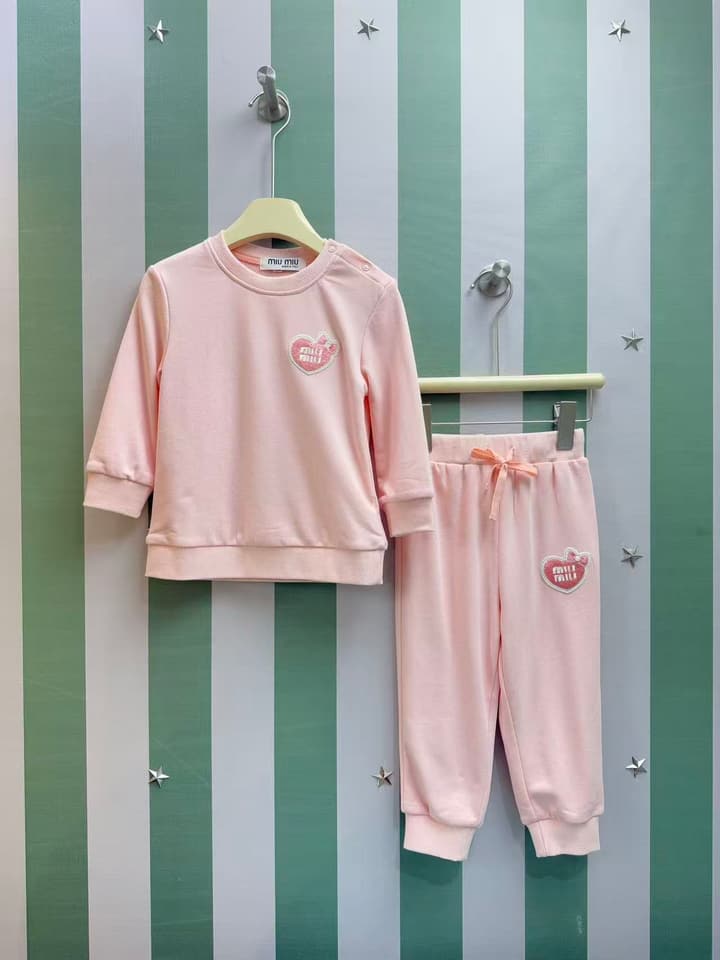 Kenzo Infant Two-Piece Set – 2025SS – Kids Collection in Light Pink Set