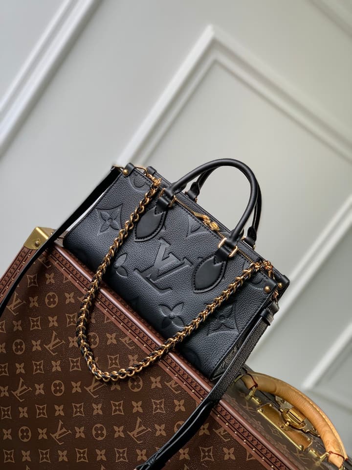 Louis Vuitton OnTheGo East West Monogram Empreinte Bag in Black Monogram Empreinte