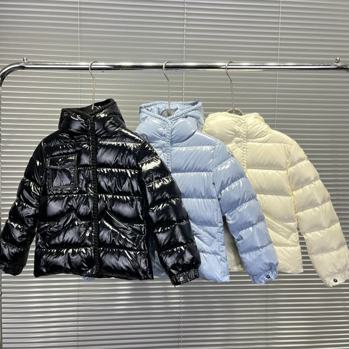 Moncler Kids Hooded Down Jacket – 25FW in Classic Black