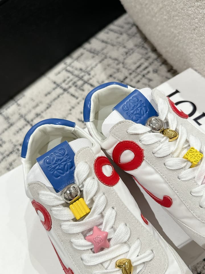 Loewe Ballet Runner 2.0 Unisex Sneakers – 2025 Collection in White And Light Blue