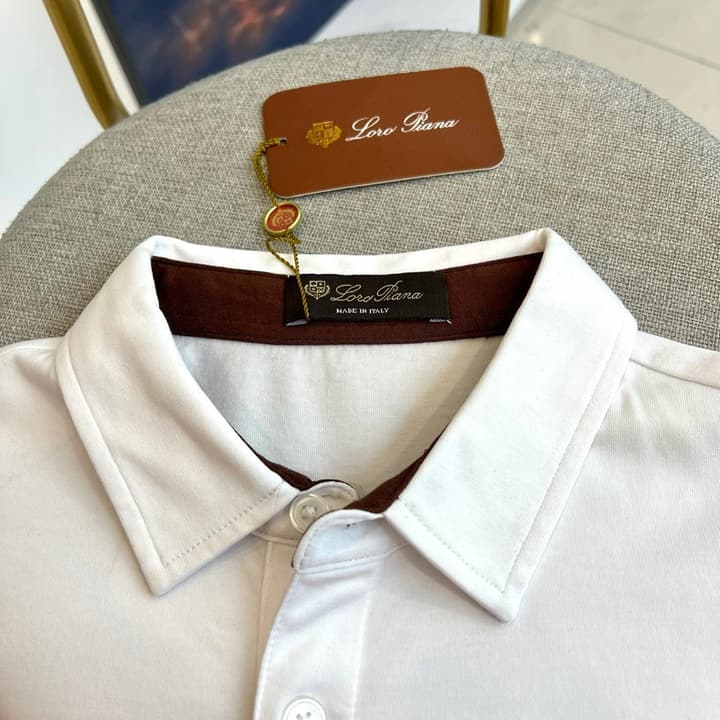 Loro Piana Classic Cotton Polo Shirt – 2026 Spring/Summer Collection in Classic Black