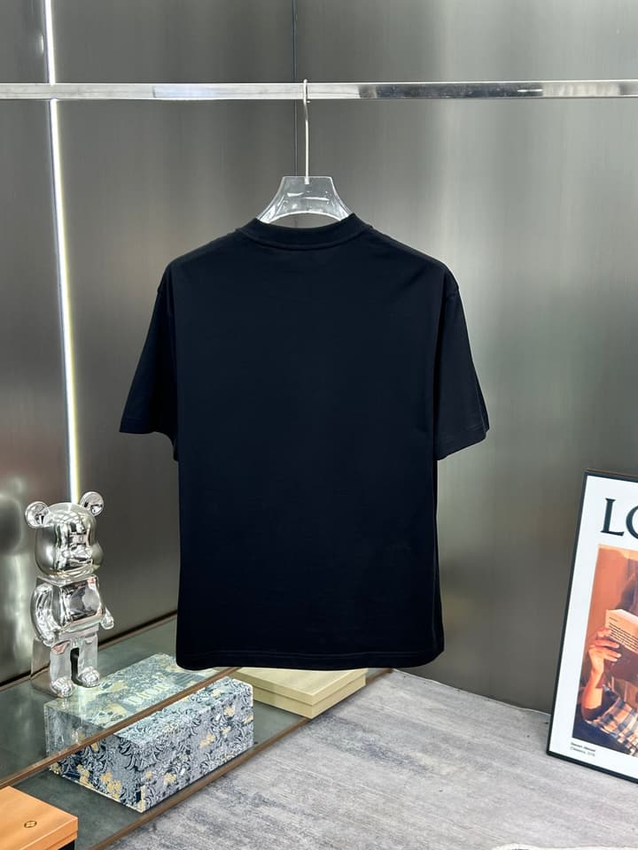 Dior 3D Logo High-Count Cotton T-Shirt – 2026SS in Black With Blue Graffiti Logo
