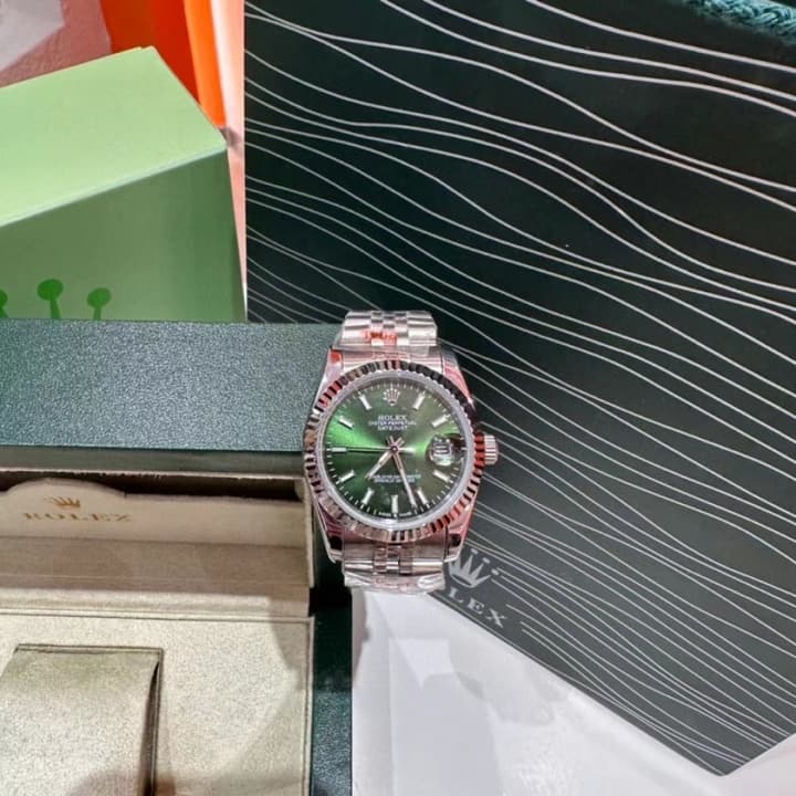 Rolex Datejust 36mm Mechanical Watch – Olive Green Dial