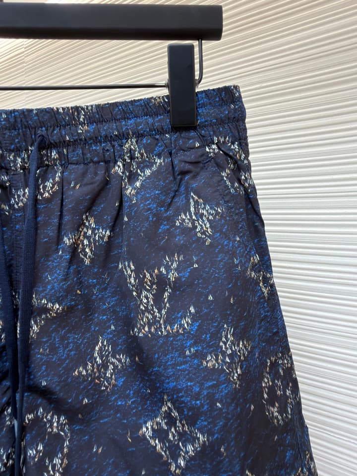 Louis Vuitton Monogram Beach Drawstring Shorts in Blue
