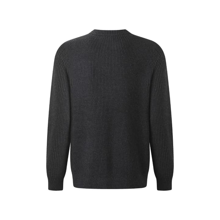 Gucci Wool Cashmere Blend Ribbed Knit Sweater in Dark Heathered Gray Knit