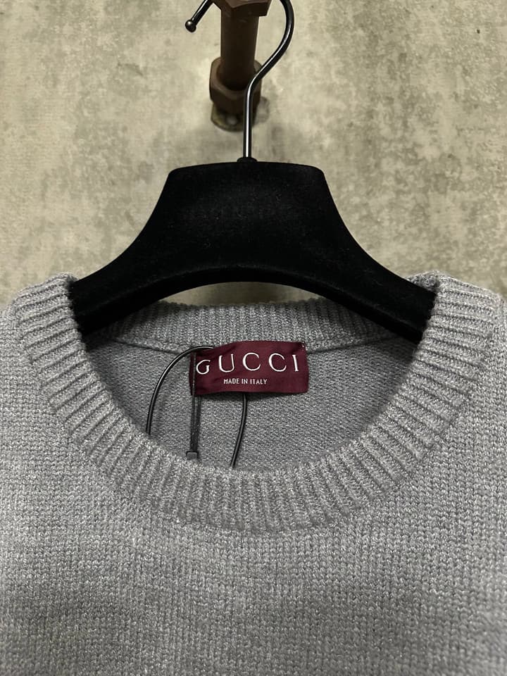 Gucci Intarsia Logo Wool Sweater