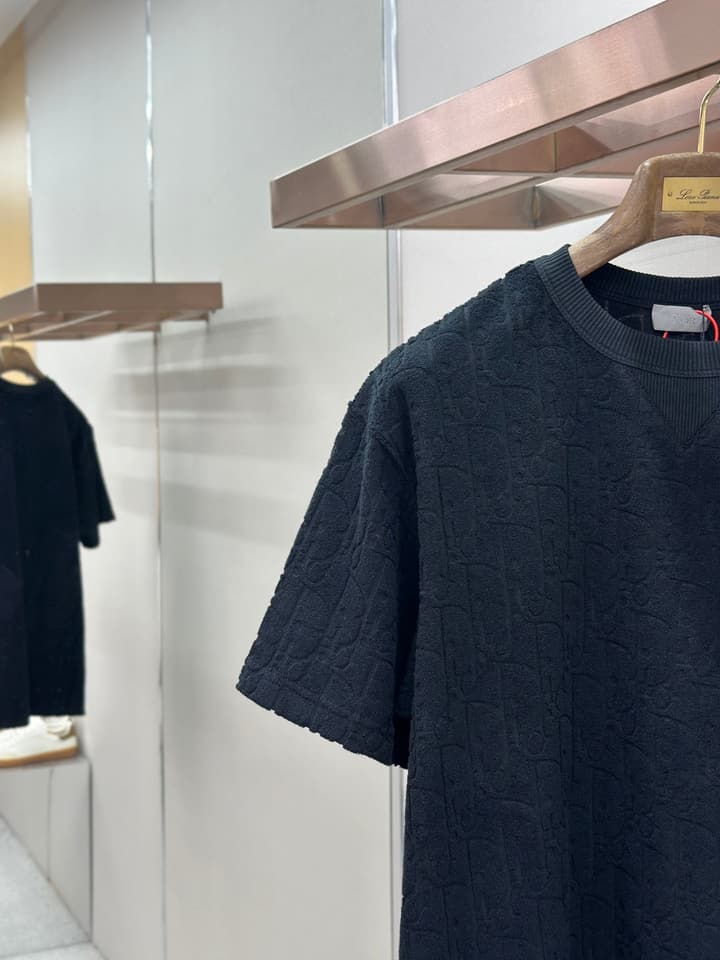 Dior Oblique Jacquard Loose Fit T-Shirt in Black