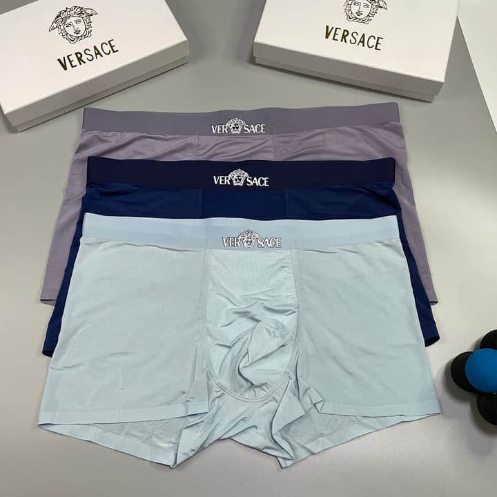 Versace Men's Ice Silk Seamless Underwear Pack