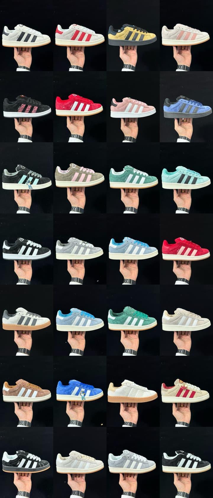 Adidas Originals Campus 00s Low-Top Sneakers in Black & White