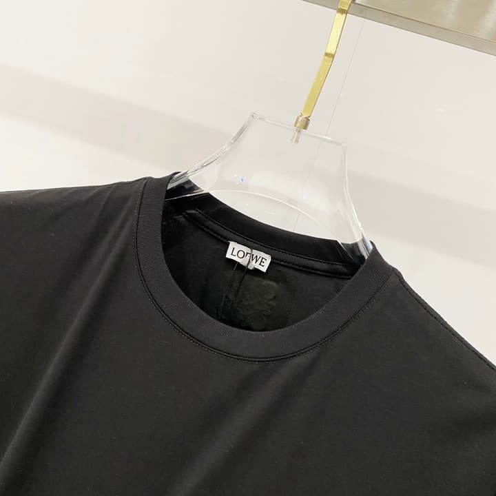 Loewe Cartoon Dog Embroidered T-Shirt in Black