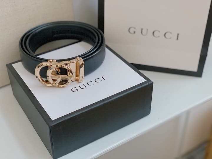 Gucci Calfskin Leather Belt