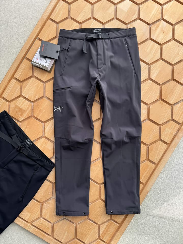 Arc'teryx Gamma Pant Windproof Fleece Softshell Trousers in Classic Black