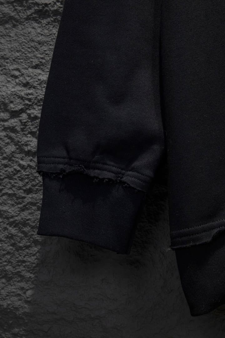 Miu Miu Embroidered Oversize Cotton Sweatshirt in Heather Grey