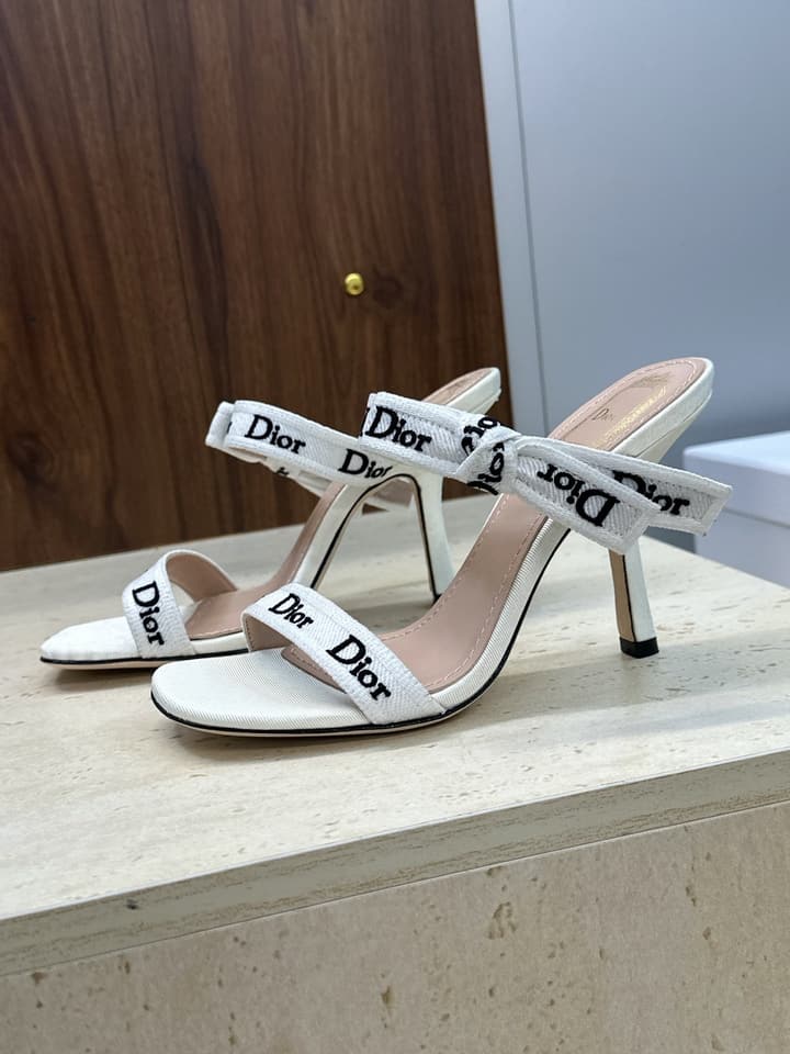 Dior J'Adior Dentelle Jelly Bow Pumps – 2026 Early Spring Collection in Black High Heel