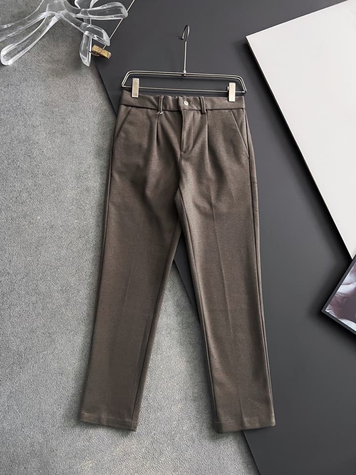 Moncler 2025 Pure Cotton Casual Trousers in Charcoal Gray