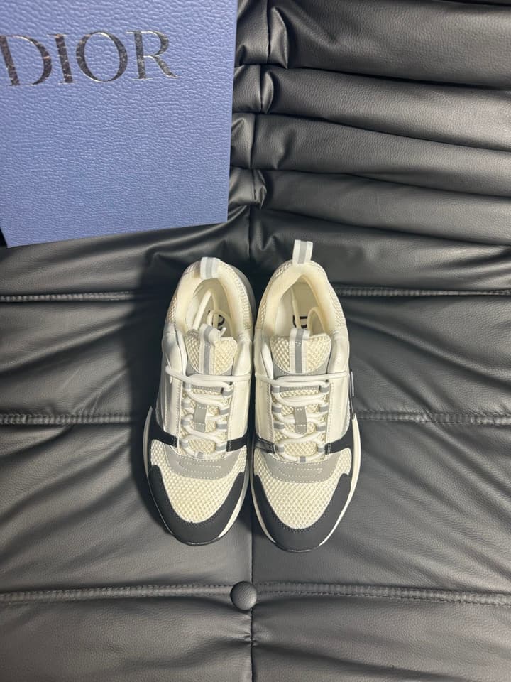 Dior B22 Calfskin Sneakers in Black