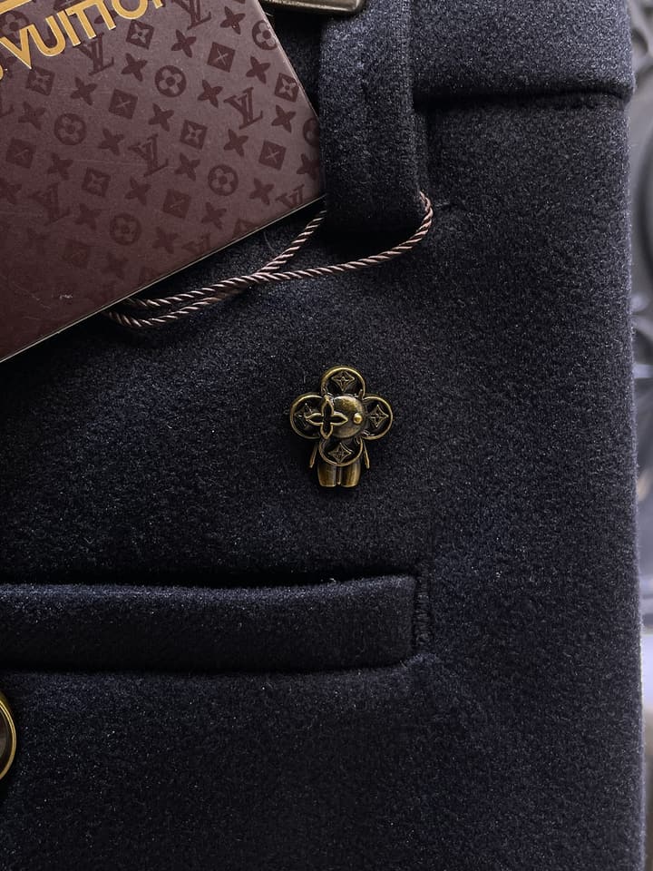 Louis Vuitton Wool Blend Dress Trousers – Autumn/Winter Collection in Black