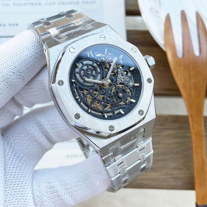 Audemars Piguet Royal Oak Automatic Watch in Beige