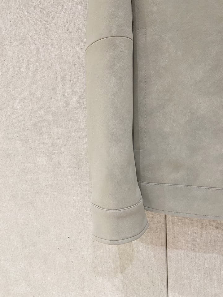 Dior Leather Jacket – 2025SS/FW Collection in Light Gray Suede Jacket