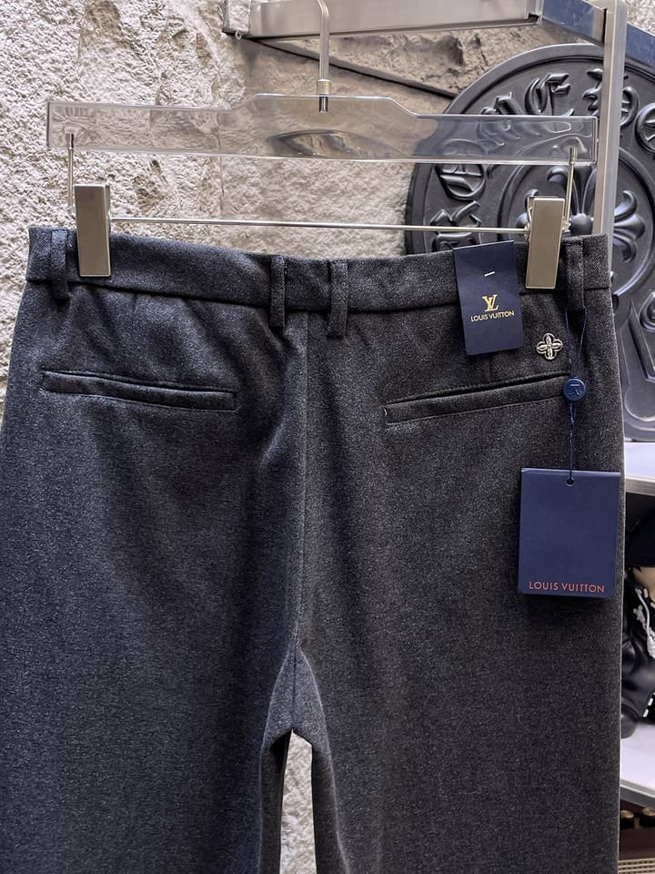 Louis Vuitton Wool Blend Dress Trousers – Autumn/Winter Collection in Black